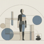 Editorial illustration representing cognitive load, energy limits, and human-centered systems design